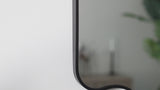 Louisa 24 in. W x 36 in. H Medium Scalloped Rectangular Metal Framed Wall Mirror