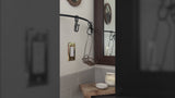 Brooks 20.13"  Industrial Mid-Century Iron Integrated LED Vanity Light