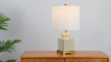 Cleo 21.5" Ceramic/Metal Ginger Jar LED Table Lamp