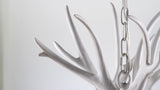 Eldora Rustic Farmhouse Adjustable Resin Antler LED Chandelier