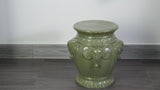 Anita 18" Classic Vintage Ceramic Indoor/Outdoor 4-Elephant Garden Stool