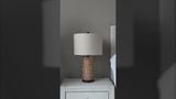 Elicia 25" Sea Grass LED Table Lamp Set 2