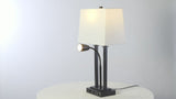 Blaire 23.75" 2-Light Modern Farmhouse Metal LED Table Lamp with USB Charging port