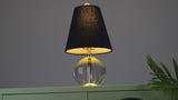 Goddard 16" Crystal Ball/Metal LED Table Lamp