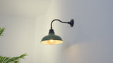 Aurora 12.25" Farmhouse Industrial Indoor/Outdoor Iron LED Gooseneck Arm Outdoor Sconce