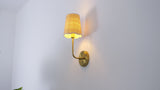 Lila Traditional Coastal Scalloped Fabric Shade/Metal LED Vanity Light