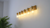 Irving Seeded Glass/Iron Modern Contemporary LED Vanity Light
