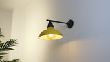 Wallace 12.25" Farmhouse Industrial Indoor/Outdoor Iron LED Victorian Arm Outdoor Sconce