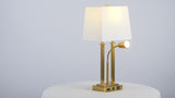 Blaire 23.75" 2-Light Modern Farmhouse Metal LED Table Lamp with USB Charging port