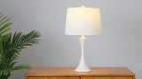 Bennett 22.75" Modern Glam Iron Hourglass LED Table Lamp with USB Charging Port Set 2
