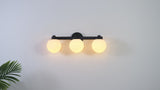 Modernist Globe Metal/Frosted Glass Modern Contemporary LED Vanity