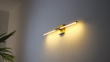 McKenna 28" Modern Minimalist Adjustable Dimmable Integrated LED Metal Wall Sconce
