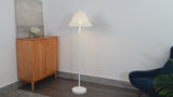Nando 61"  Coastal Bohemian Iron/Rattan LED Floor Lamp with Pull-Chain