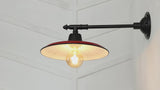 Bonner 12" Farmhouse Industrial Indoor/Outdoor Iron LED Victorian Arm Outdoor Sconce