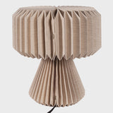 Zelda 12.8" Modern Art Deco Paper Pleated Shade Accent LED Table Lamp