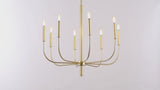 Amoros 27.25" Modern Mid-Century Iron LED Chandelier