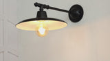 Bonner 12" Farmhouse Industrial Indoor/Outdoor Iron LED Victorian Arm Outdoor Sconce