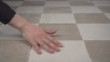 Modern Geometric Checkerboard High-Low Area Rug