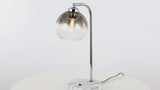 Ada 20" Industrial Contemporary Iron/Glass LED Task Lamp with USB Charging Port