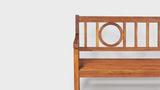 Apollo Circle-Back 600-Lbs Support Acacia Wood Outdoor Garden Patio Bench