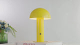 Boletus 10.75" Contemporary Bohemian Rechargeable/Cordless Iron Integrated LED Mushroom Table Lamp