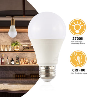 Modern Non-Dimmable A19-9W LED Bulbs with E26 Base - JONATHAN Y