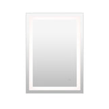 Remy Rectangular Frameless Anti-Fog Aluminum Front-lit Tri-color LED Bathroom Vanity Mirror with Smart Touch Control - JONATHAN Y