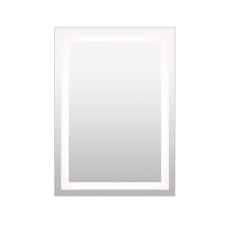Remy Rectangular Frameless Anti-Fog Aluminum Front-lit Tri-color LED Bathroom Vanity Mirror with Smart Touch Control - JONATHAN Y