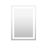 Remy Rectangular Frameless Anti-Fog Aluminum Front-lit Tri-color LED Bathroom Vanity Mirror with Smart Touch Control - JONATHAN Y