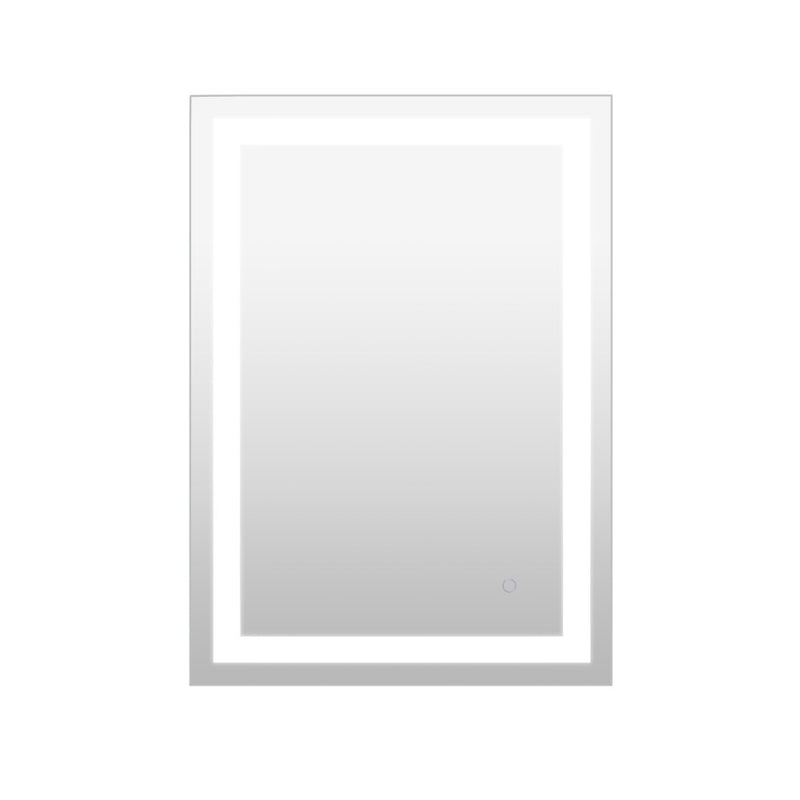 Remy Rectangular Frameless Anti-Fog Aluminum Front-lit Tri-color LED Bathroom Vanity Mirror with Smart Touch Control - JONATHAN Y