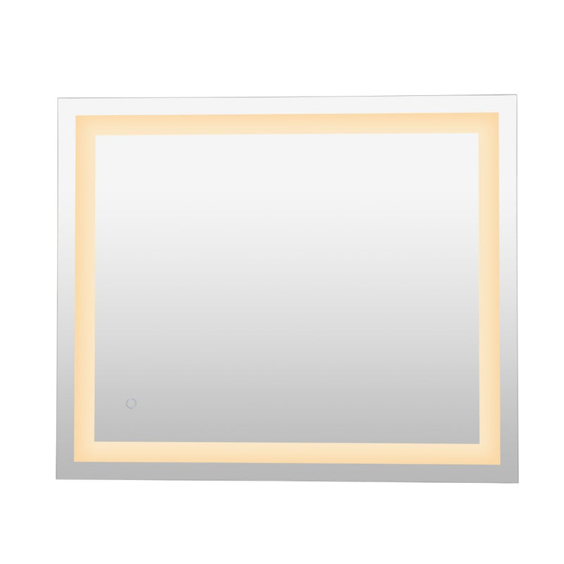 Remy Rectangular Frameless Anti-Fog Aluminum Front-lit Tri-color LED Bathroom Vanity Mirror with Smart Touch Control - JONATHAN Y