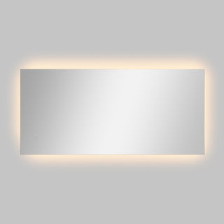 Nora Rectangular Frameless Anti-Fog Aluminum Back-lit Tri-color LED Bathroom Vanity Mirror with Smart Touch Control - JONATHAN Y