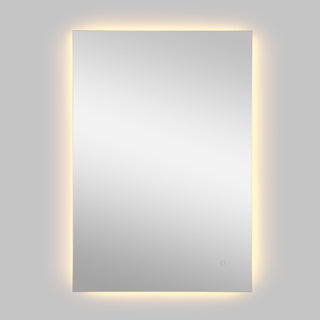 Nora Rectangular Frameless Anti-Fog Aluminum Back-lit Tri-color LED Bathroom Vanity Mirror with Smart Touch Control - JONATHAN Y