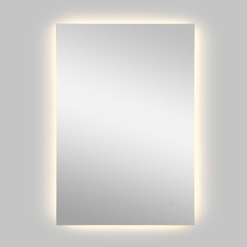 Nora Rectangular Frameless Anti-Fog Aluminum Back-lit Tri-color LED Bathroom Vanity Mirror with Smart Touch Control - JONATHAN Y